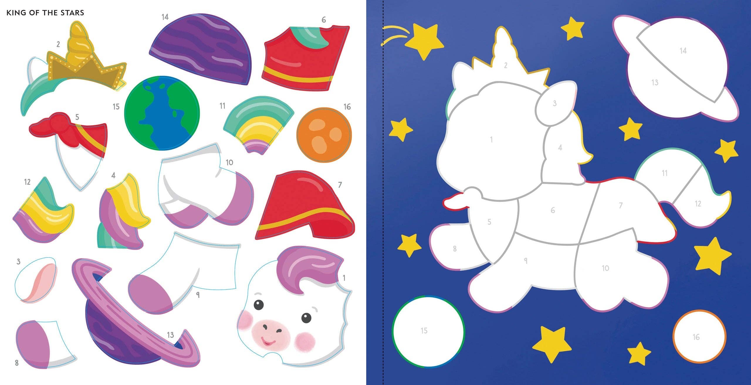 My First Color-by-Sticker Book - Baby Unicorn Sparkles