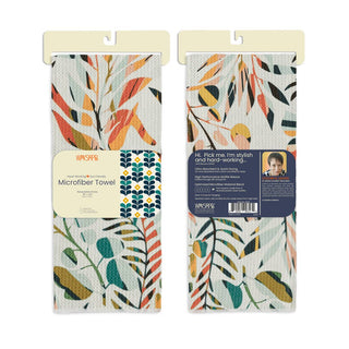 Colorful Leaves Microfiber Kitchen Dish Towel