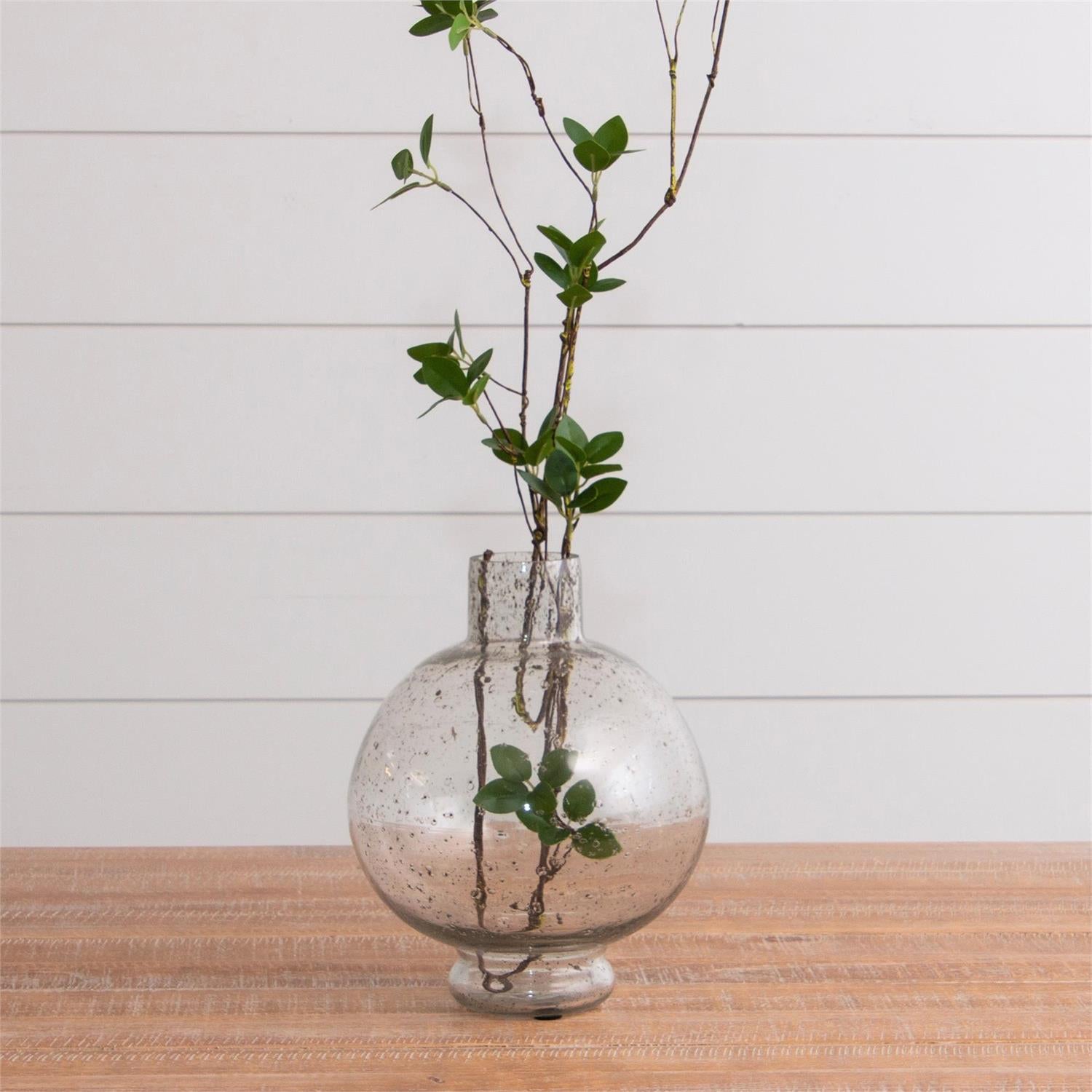 Artisan-Craft Speckled Bubble Glass Vase