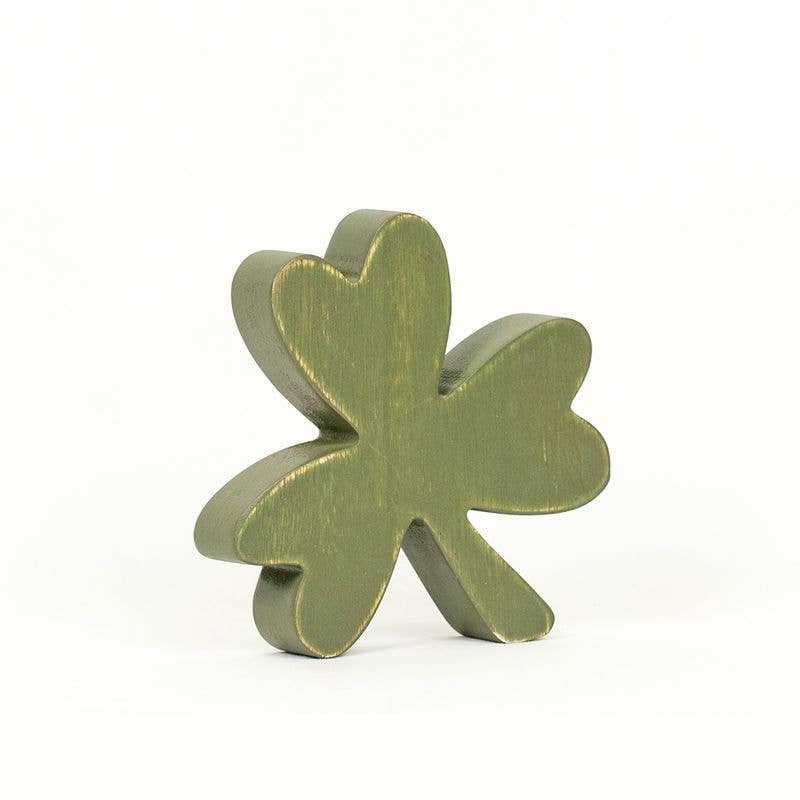 St. Patrick's Wood Cutout Shamrock Decor