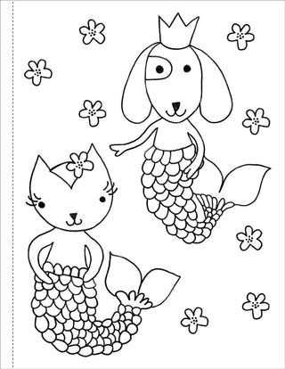 Mermaids Coloring Book | Kids Mermaid Coloring Book