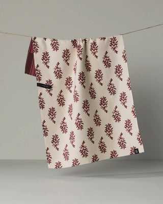 Geometry Festive Cranberry Luxe Kitchen Towel
