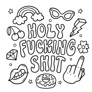 Swear Word: Bold & Easy Coloring Book | Funny Adult Coloring Book