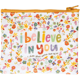 I Believe In You Zipper Wallet