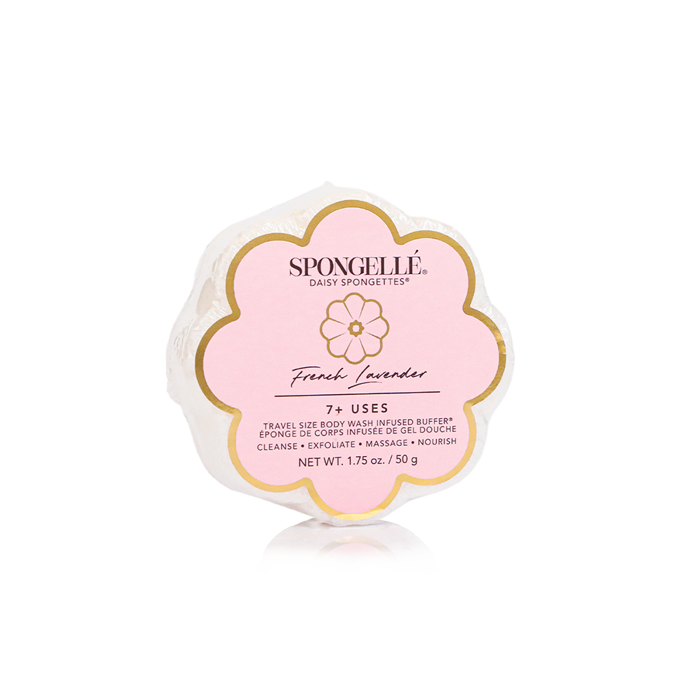 French Lavender Daisy Spongette | Soap Sponge | Soap Buffer