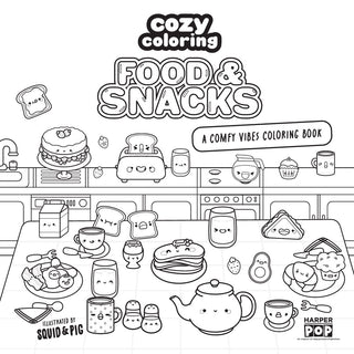 Cozy Coloring: Food & Snacks | Mindful Coloring Book for Kids