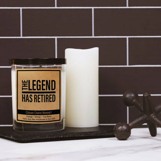 The Legend Has Retired - Retirement Candle
