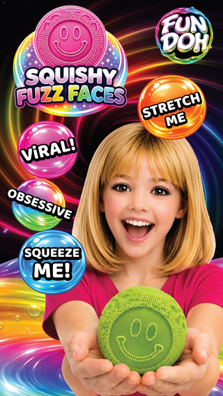 Fun Doh Fuzzy Face Squishy Toy