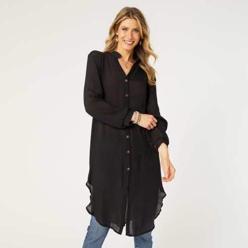 Long Button Down Shirt Dress FINAL SALE