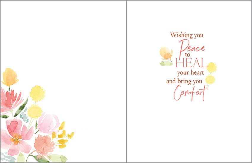 Sympathy Greeting Card - Flowers to Remember
