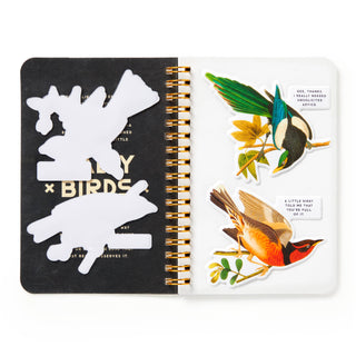 Brass Monkey Salty Birds Sticker Book | Vintage Bird Stickers