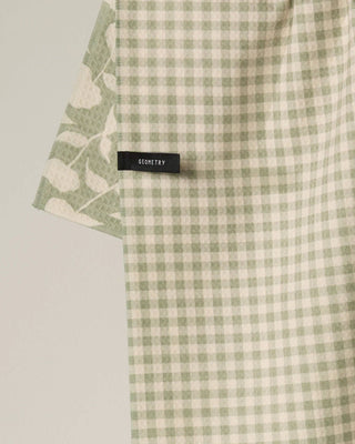 Geometry Sage Blossom Luxe Kitchen Towel