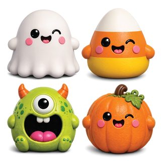 Fun Doh Jumbo Halloween Squishy Toy – 5" Kawaii Squishies