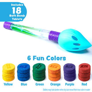 Tub Works Bath Color Brush Kids Bath Bomb Set