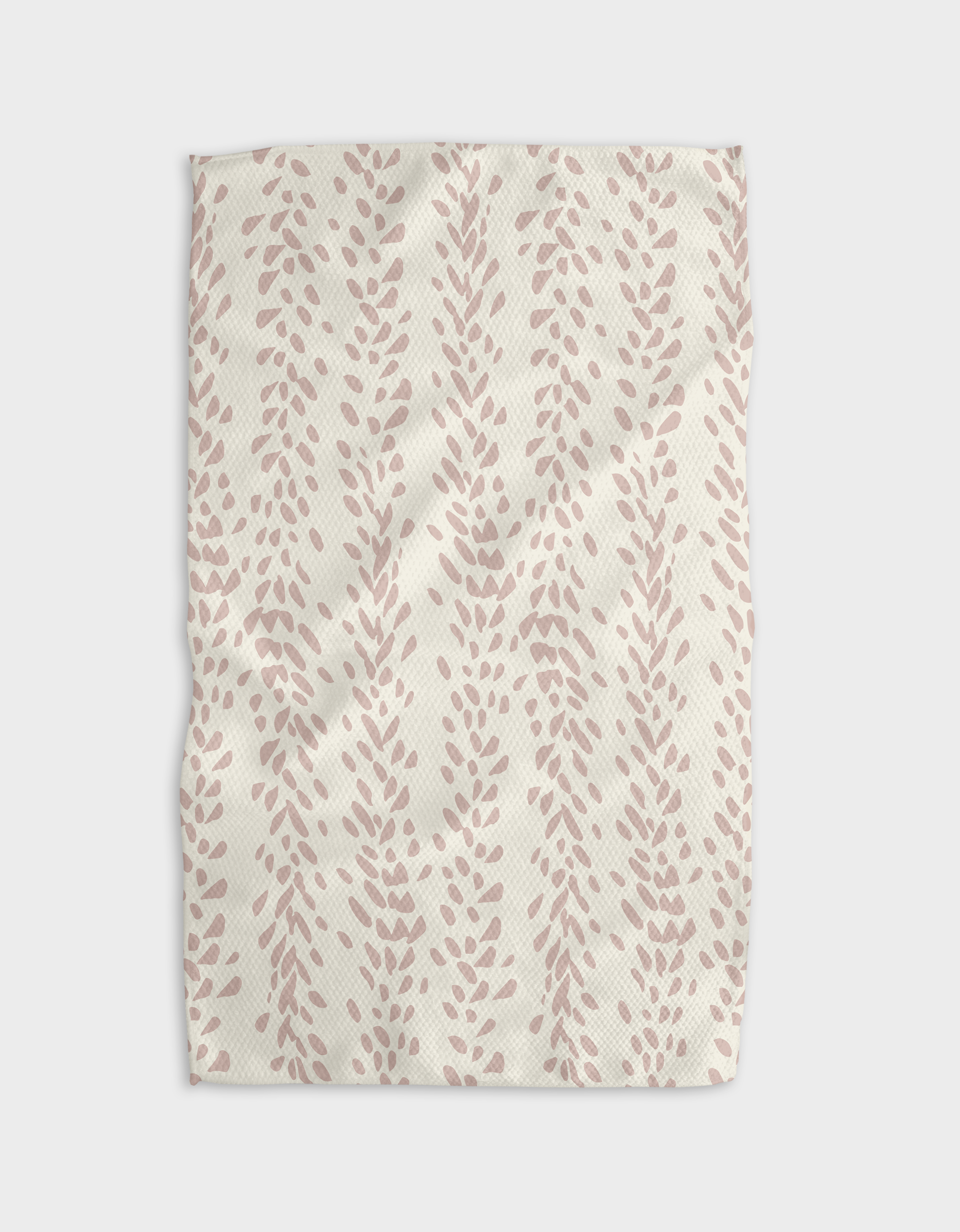 Geometry Reeds Printed Sunset Tea Towel
