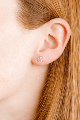 Nova Silver Screwback Stud Earrings