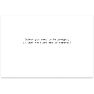 Never Too Late Greeting Card
