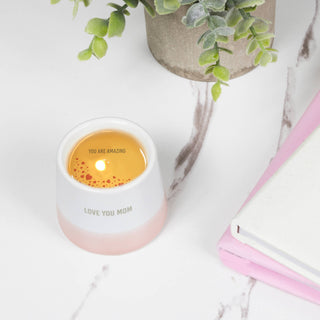Love You Mom Wax Reveal Candle | Hidden Message Candle
