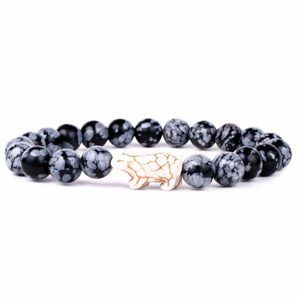 The Venture Polar Bear Bracelet by Fahlo in Papillae Stone