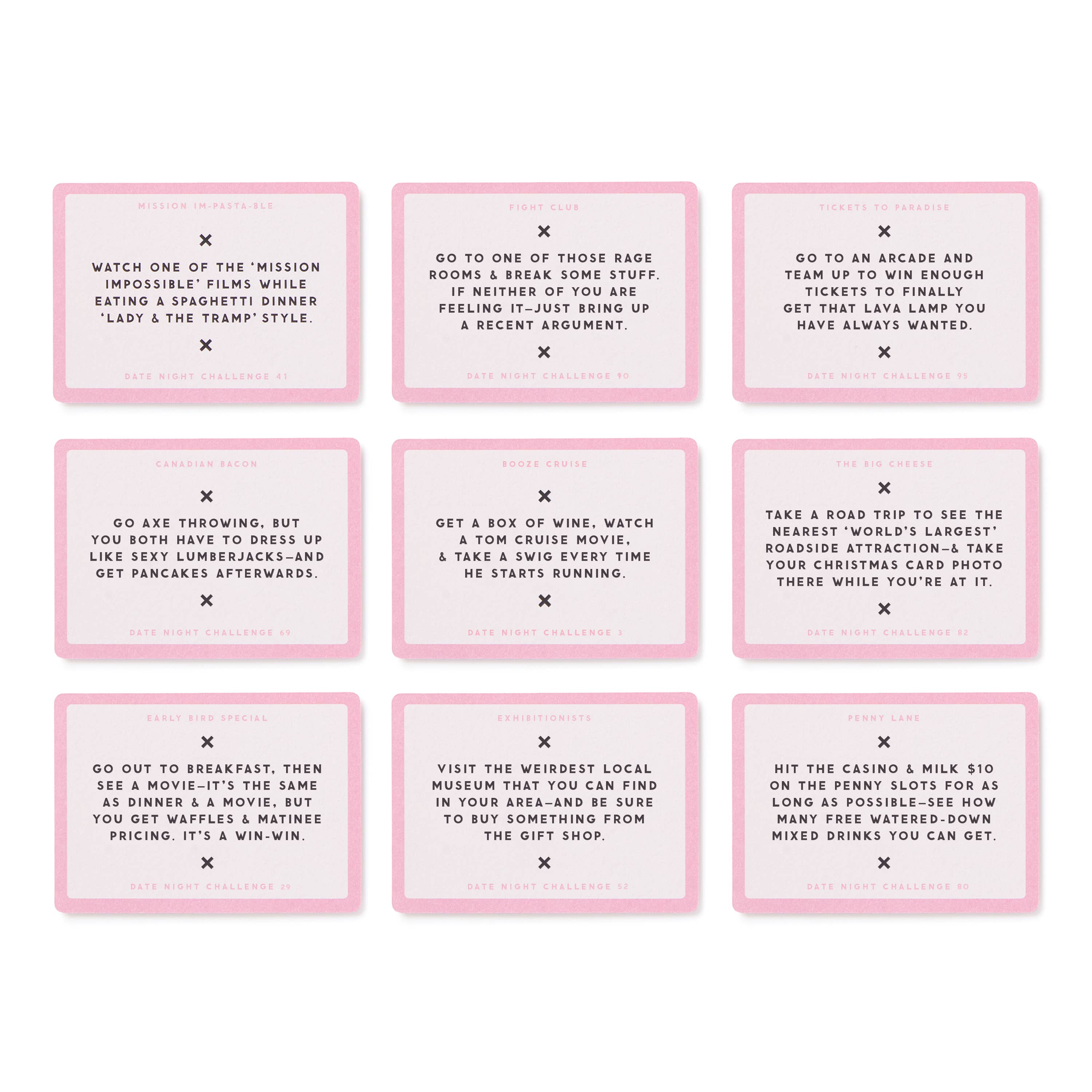 Brass Monkey Date Night Challenges | 100 Date Night Cards