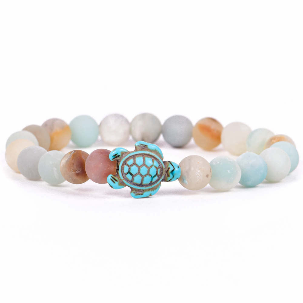 The Journey Sea Turtle Bracelet by Fahlo in Sky Stone