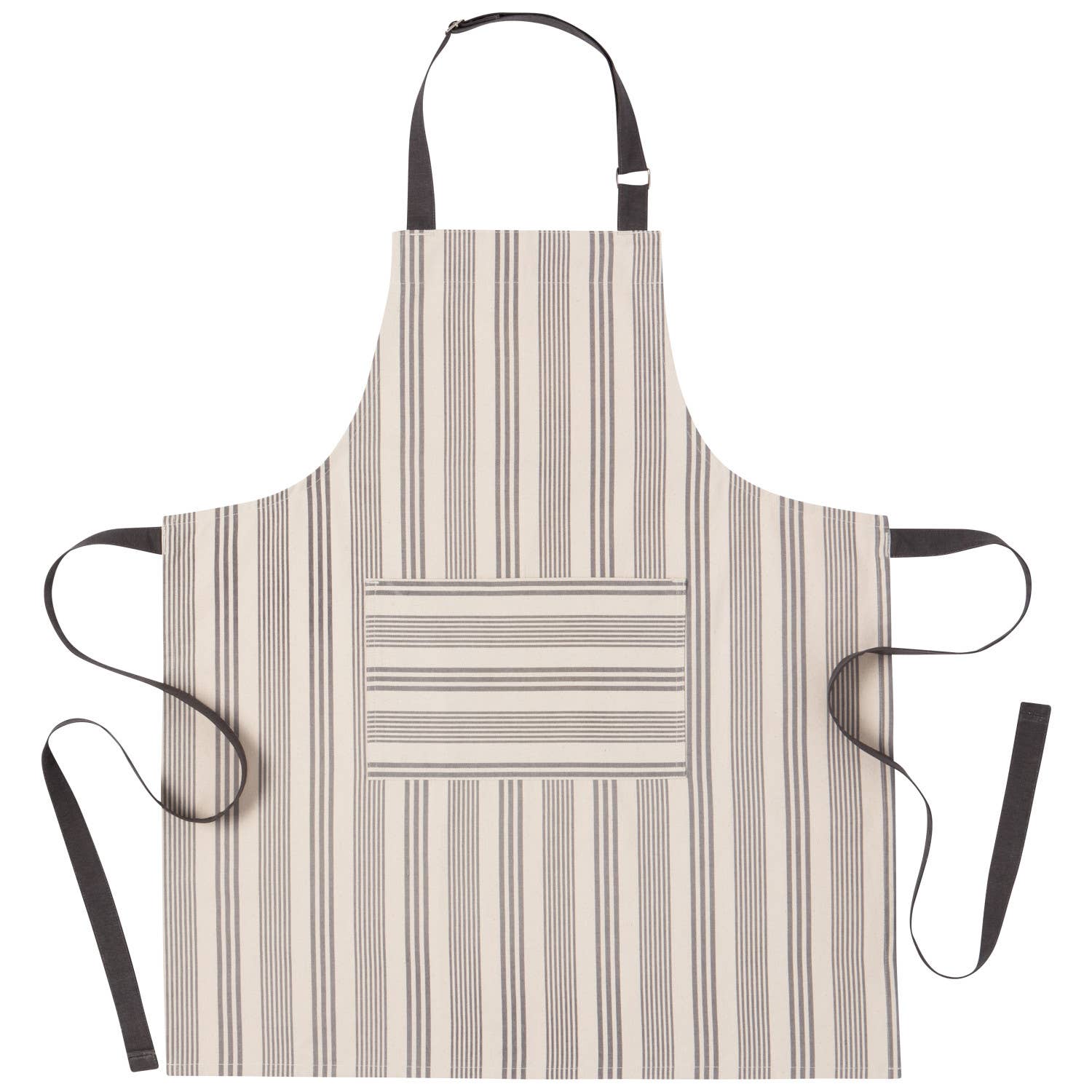 Pencil Stripe Gray  Chef Apron