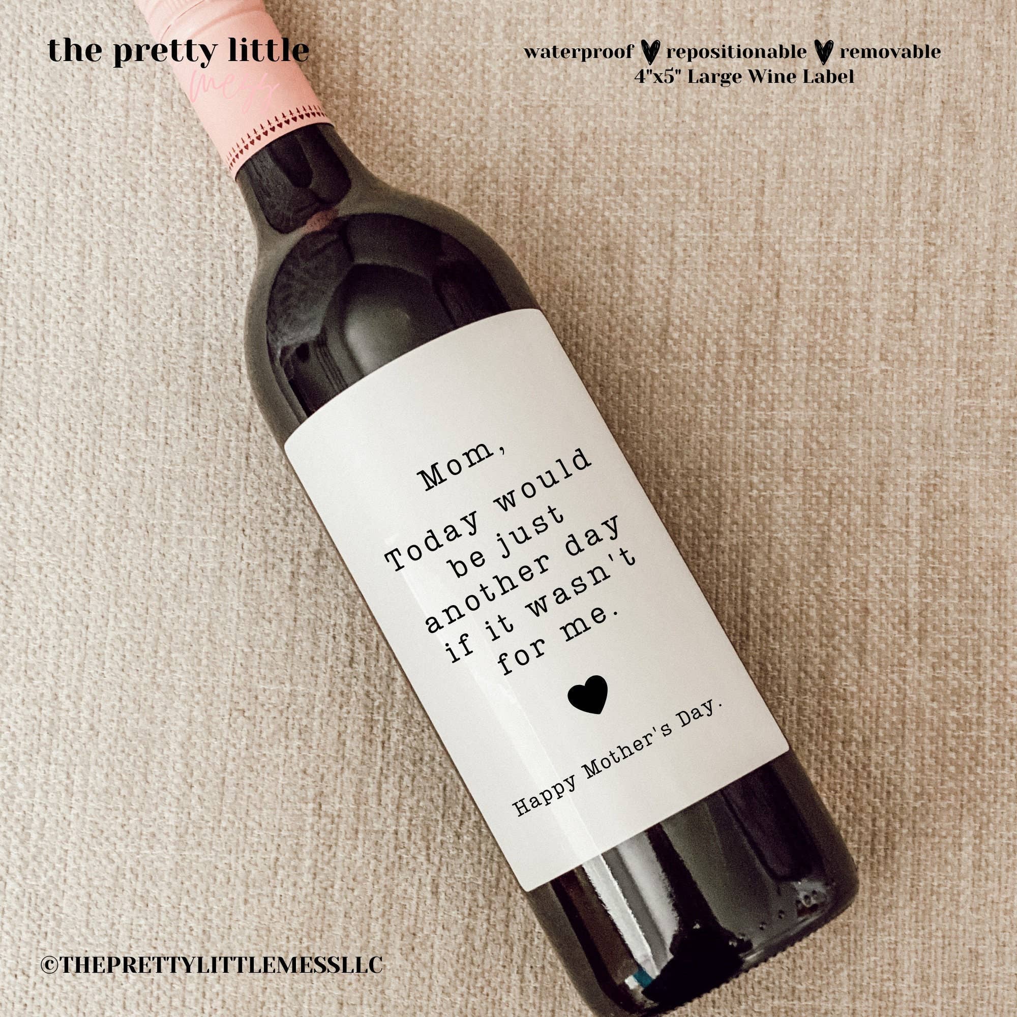 Mother's Day Wine Label