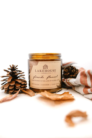 Fireside Flannel Soy Candle – Lakehouse Candle Co.