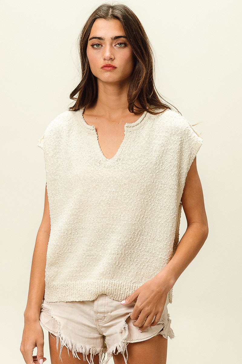 Popcorn Textured Sleeveless Top FINAL SALE