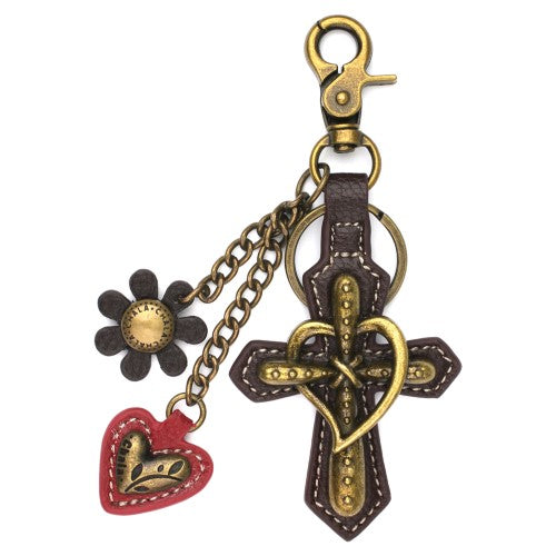 Chala Cross Metal Charming Keychain
