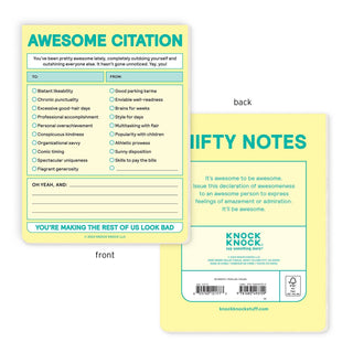 Awesome Citation Nifty Note Pad
