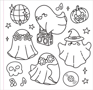 Color Me Spooky Halloween Adult Coloring Book – 31 Cute & Stress-Free Designs