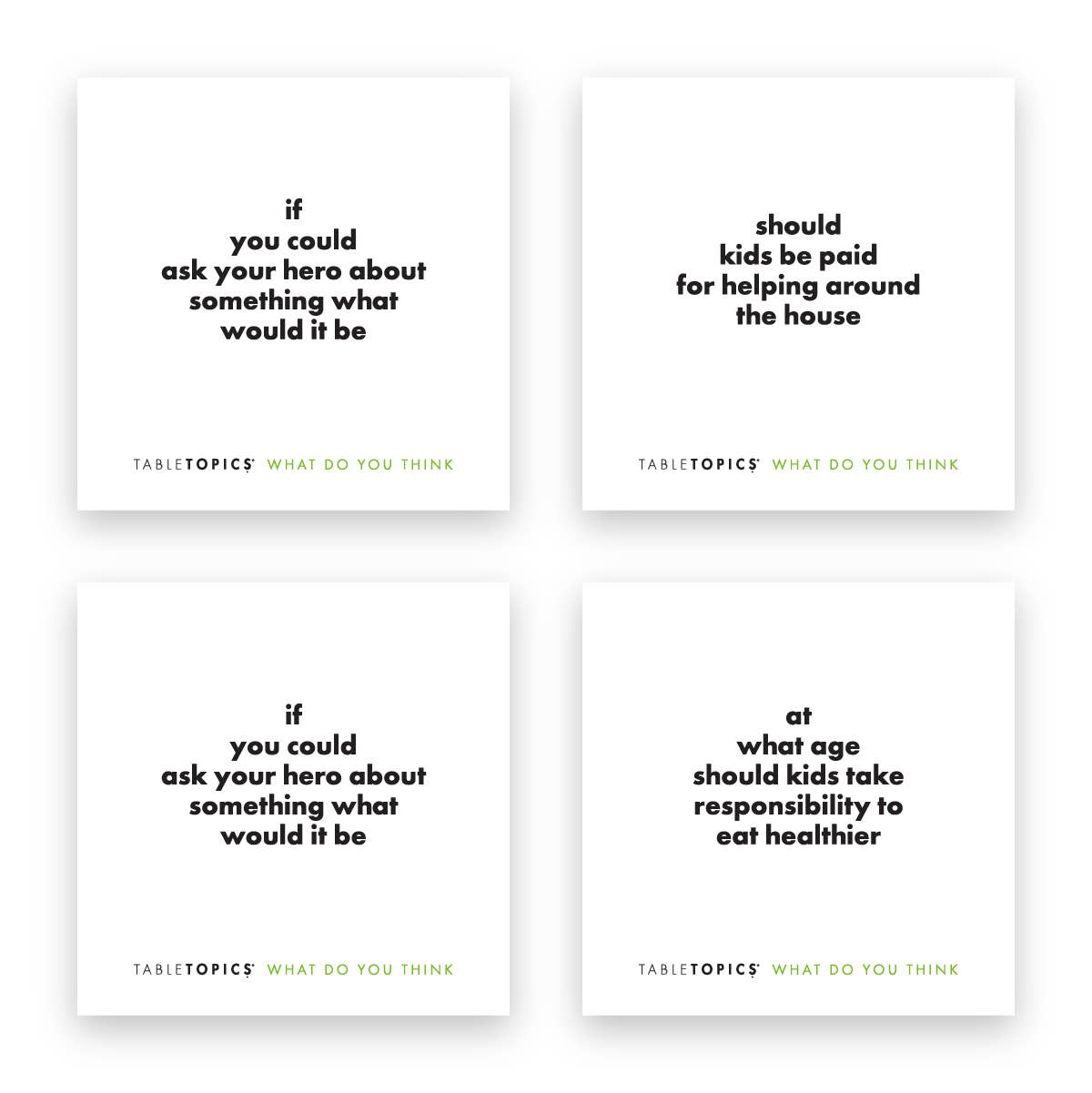 TABLETOPICS What Do You Think Conversation Starter Cards