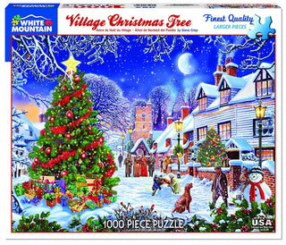 Village Christmas Tree 1000-Piece Jigsaw Puzzle