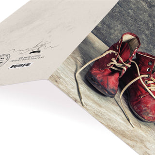 Red Shoes Adoption Card