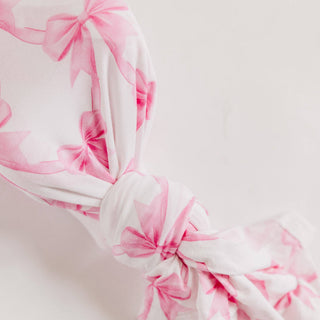 Bow My Gosh Bamboo Swaddle Blanket