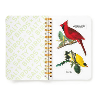 Brass Monkey Salty Birds Sticker Book | Vintage Bird Stickers
