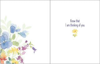 Thinking of You Greeting Card - Pansy Mix