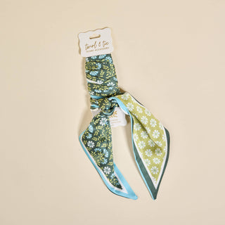 Twirl & Tie Scarf Accessory–Everbloom Forest Green