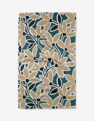Geometry Janine Tea Towel – Art Nouveau Floral Kitchen Towel