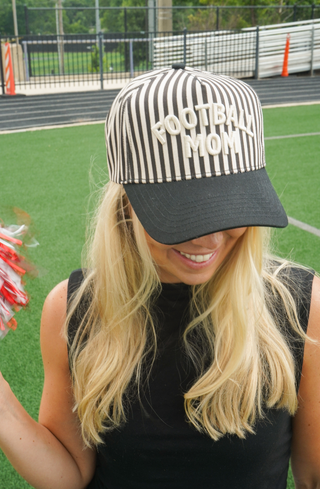 Football Mom Stripe Trucker Hat – Football Mom Hat