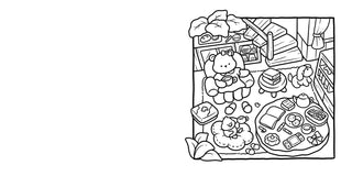 Cozy Café Coloring Book | 40 Café & Bakery Illustrations