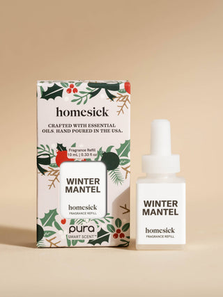 Homesick Winter Mantel Pura Home Diffuser Fragrance Refill, 10 mL