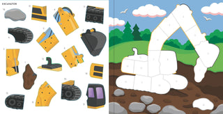 My First Color-By-Sticker Book - Cars, Trucks & Trains