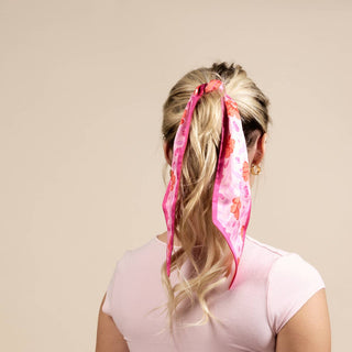 Twirl & Tie Scarf Accessory–Poppin' Petals Hot Pink