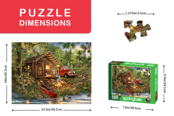 Cozy Cabin 500 Piece Jigsaw Puzzle