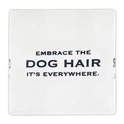 Embrace Dog Hair Lucite Block