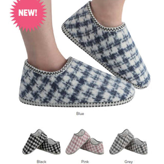 Women's Houndstooth Cabin Bootie Snoozies FINAL SALE