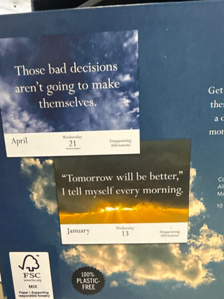 Disappointing Affirmations 2027 Daily Calendar
