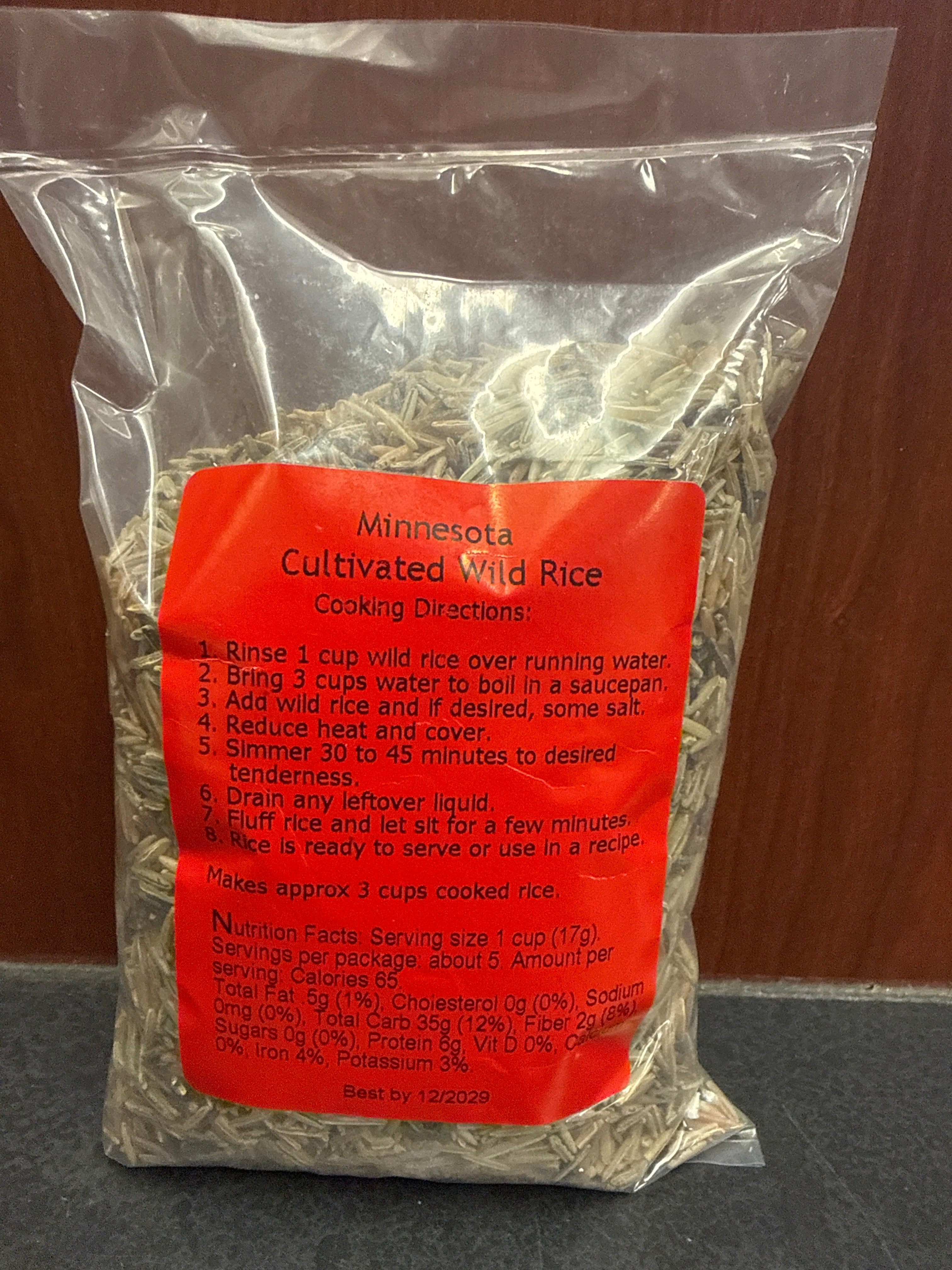 Wood Parched Cultivated Wild Rice 16oz